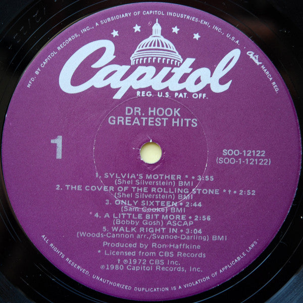 Dr. Hook : Greatest Hits (LP, Comp, Jac)