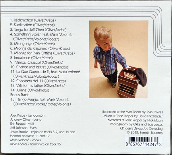 The Alex Krebs Tango Quartet : Looking Ahead On The Shoulders Of The Past (CD, 4 p)