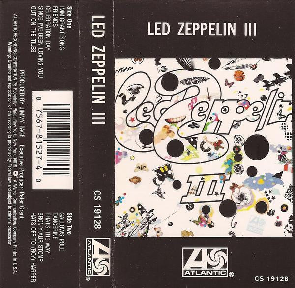 Led Zeppelin : Led Zeppelin III (Cass, Album, RE, AR)