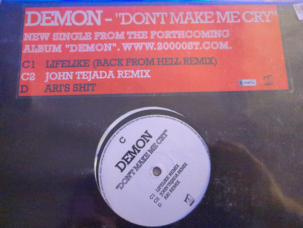 Demon : Don't Make Me Cry (12")