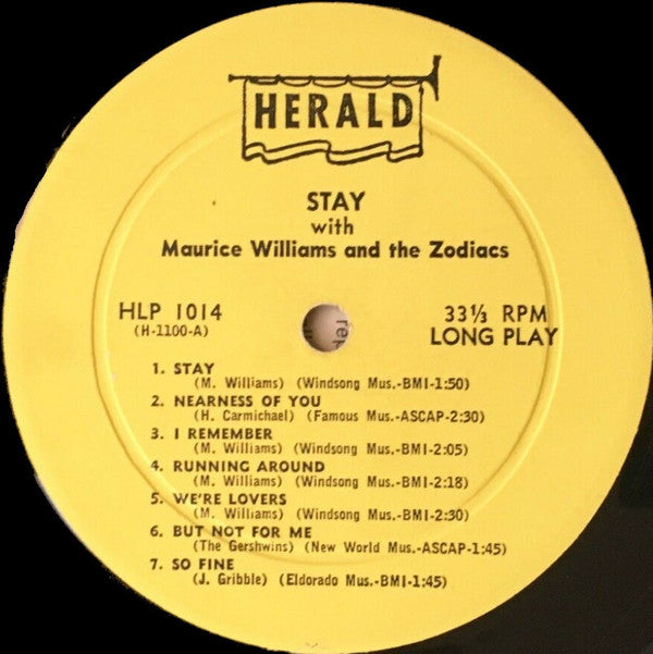 Maurice Williams & The Zodiacs : Stay (LP, Album)