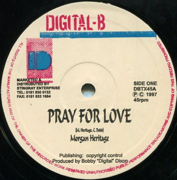 Morgan Heritage : Pray For Love (12")