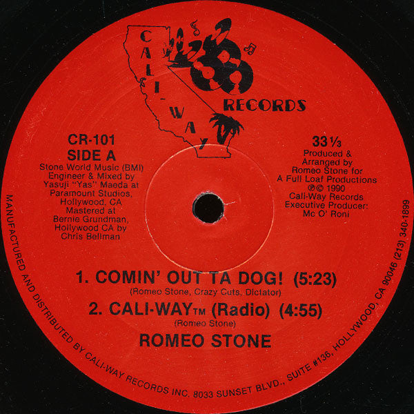 Romeo Stone : Comin' Out Ta Dog! (12",33 ⅓ RPM)