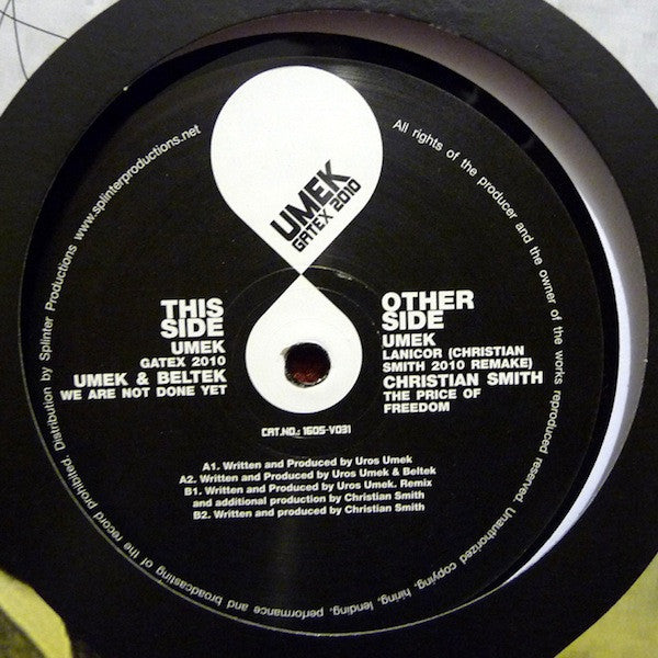 Umek : Gatex 2010 (12",33 ⅓ RPM)