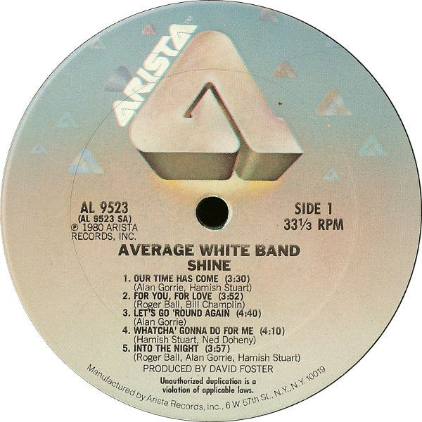 Average White Band : Shine (LP, Album)