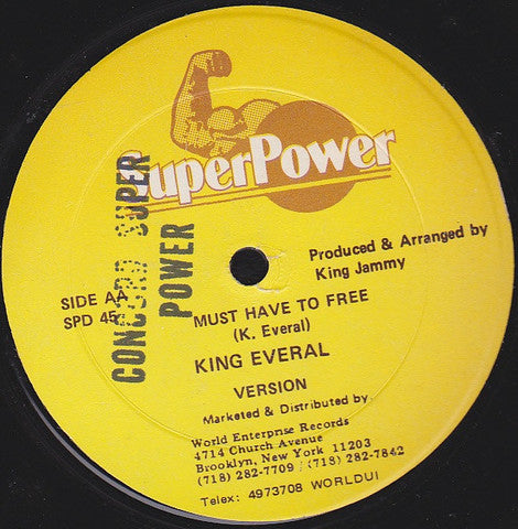 Chuck Turner / King Everal* : Ah No Me She Love / Must Have To Free (12")