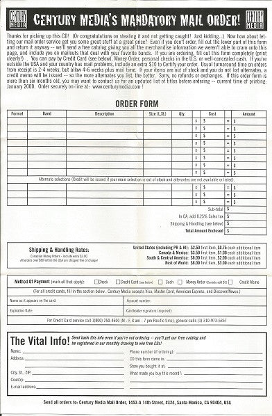 Nevermore : Dead Heart In A Dead World (CD, Album)