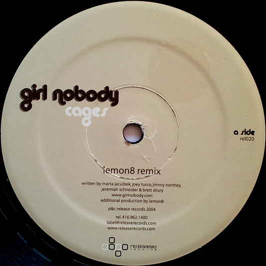 Girl Nobody : Cages (12")