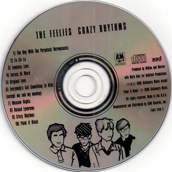The Feelies : Crazy Rhythms (CD, Album, RE, RP)