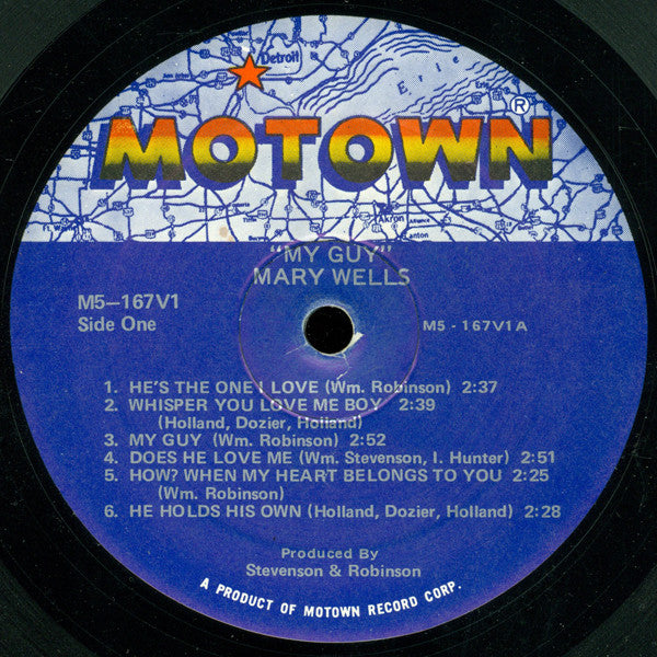 Mary Wells : Mary Wells Sings My Guy (LP, Album, RE)