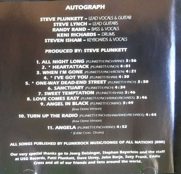 Autograph (2) : Missing Pieces (CD, Album, Club)