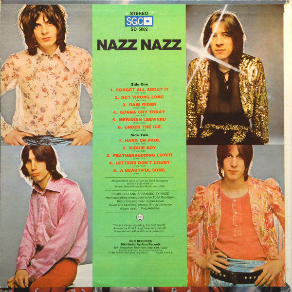 Nazz : Nazz Nazz (LP, Album, PR )