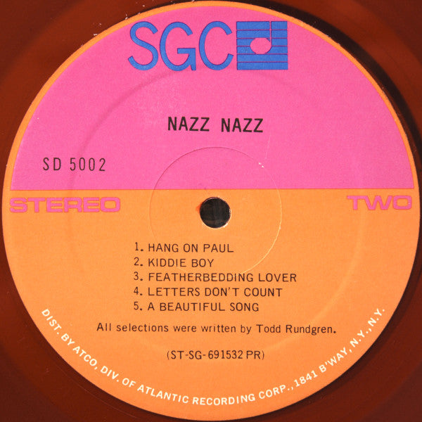 Nazz : Nazz Nazz (LP, Album, PR )