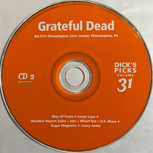 Grateful Dead* : Dick's Picks 31: 8/4-5/74 Philadelphia Civic Center, Philadelphia, PA; 8/6/74 Roosevelt Stadium, Jersey City, NJ (4xHDCD, Album)