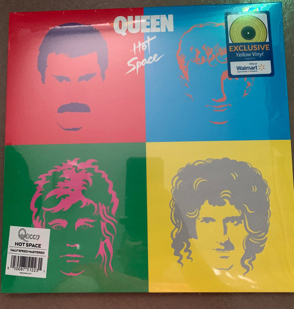 Queen : Hot Space (LP, Album, RE, RM, Yel)