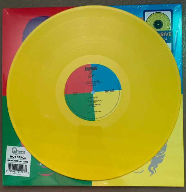 Queen : Hot Space (LP, Album, RE, RM, Yel)