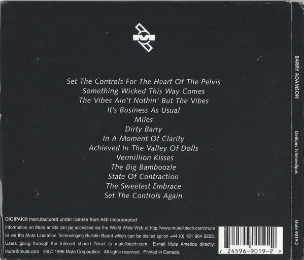 Barry Adamson : Oedipus Schmoedipus (CD, Album)