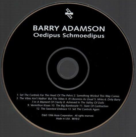 Barry Adamson : Oedipus Schmoedipus (CD, Album)
