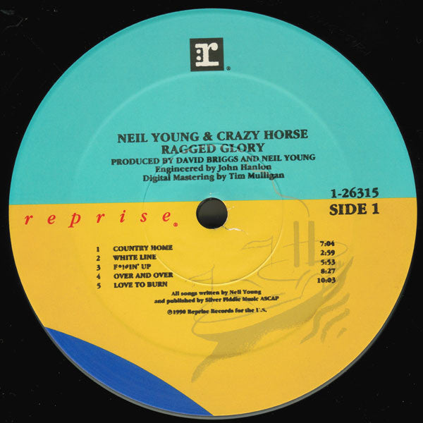 Neil Young + Crazy Horse : Ragged Glory (LP, Album, Spe)