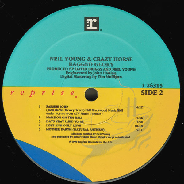 Neil Young + Crazy Horse : Ragged Glory (LP, Album, Spe)