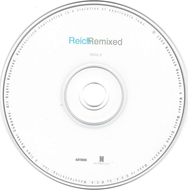 Steve Reich : Reich Remixed (CD, Album)