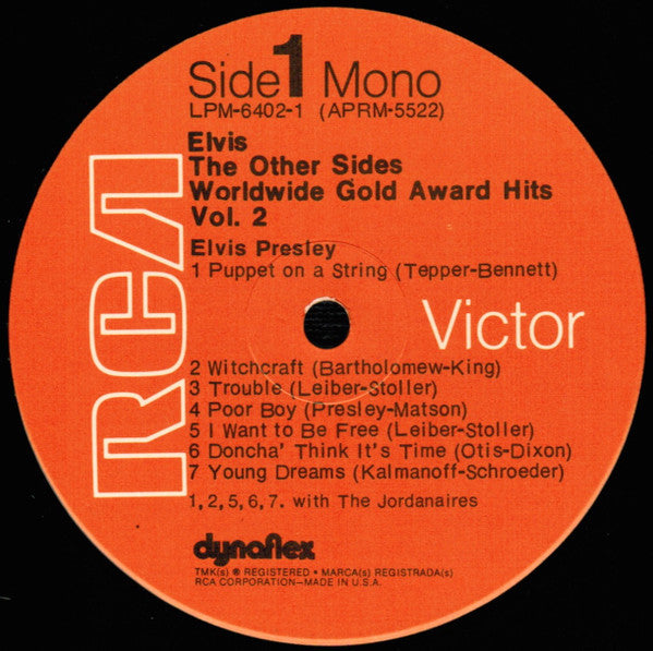 Elvis Presley : The Other Sides - Worldwide Gold Award Hits - Vol. 2 (4xLP, Comp, Mono, Dyn + Box)