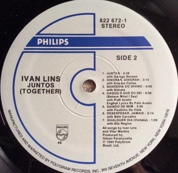 Ivan Lins : Juntos (LP, Album)