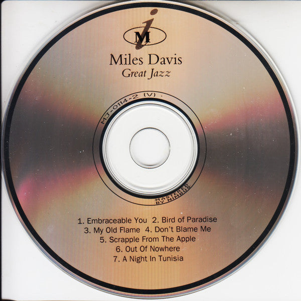 Miles Davis : Great Jazz (CD, Comp, RE)