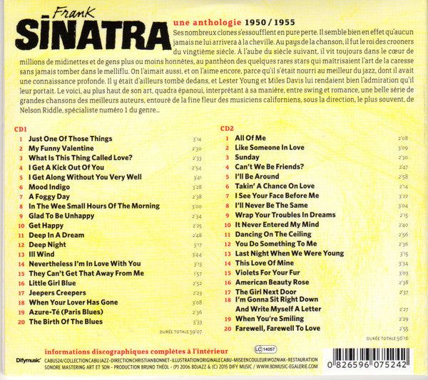 Frank Sinatra : Une Anthologie 1950 / 1955 (2xCD, Comp, RE)