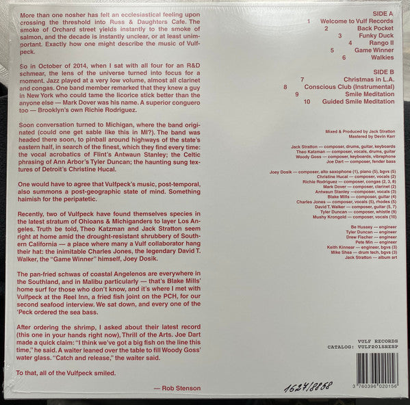 Vulfpeck : Thrill Of The Arts (LP, Album, Num, RE, Whi)