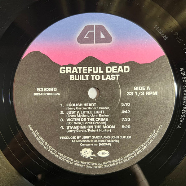 Grateful Dead, The : Built To Last (LP,Album,Reissue,Stereo)