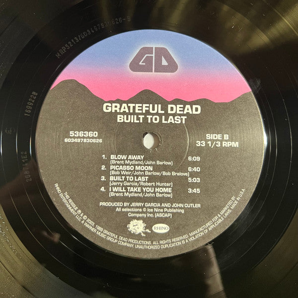 Grateful Dead, The : Built To Last (LP,Album,Reissue,Stereo)