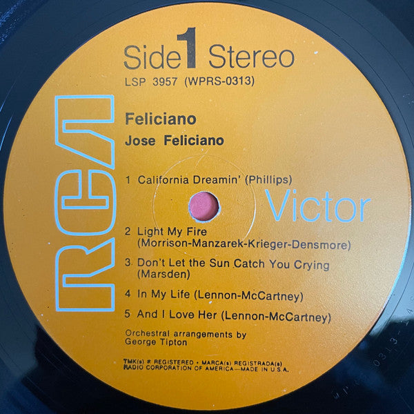 José Feliciano : Feliciano! (LP, Album, RE, Ind)