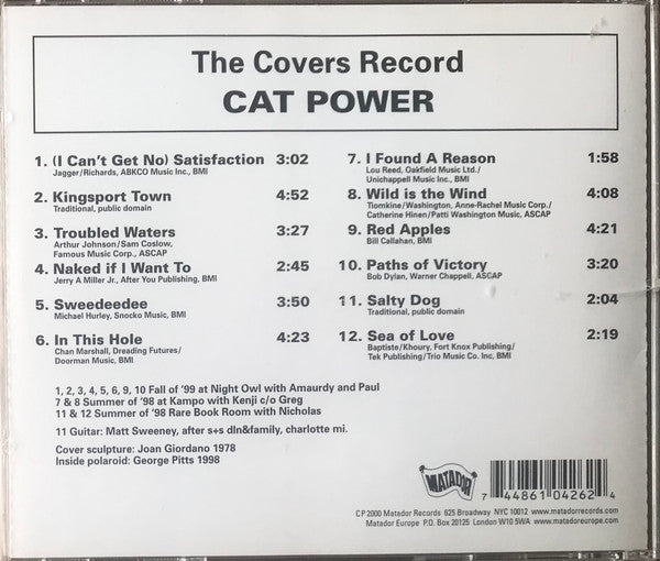 Cat Power : The Covers Record (CD, Album, RP)