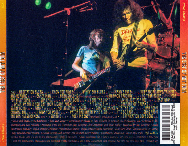 Hot Tuna : The Best Of Hot Tuna (2xCD, Comp, Club)