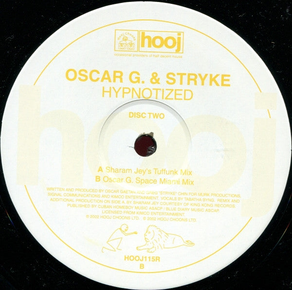 Oscar Gaetan & Stryke : Hypnotized (Disc Two) (12")
