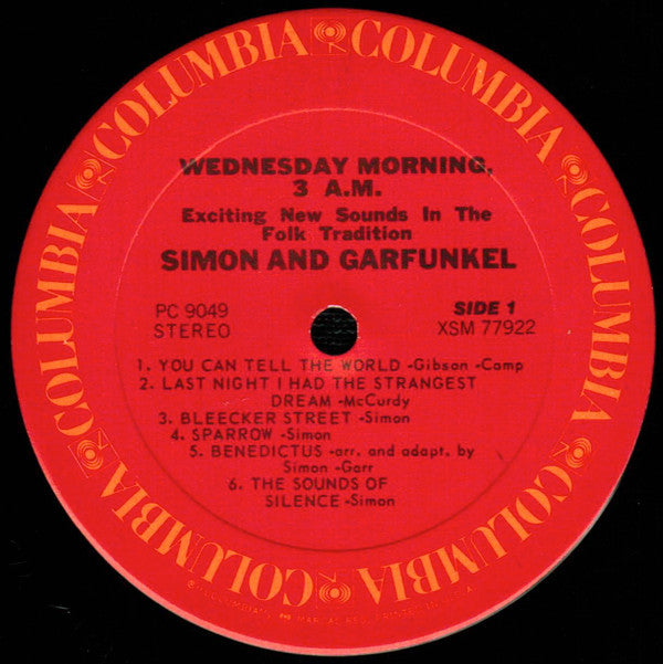 Simon & Garfunkel : Wednesday Morning, 3 A.M. (LP, Album, RE, Car)
