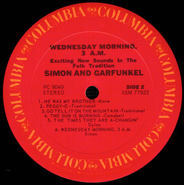 Simon & Garfunkel : Wednesday Morning, 3 A.M. (LP, Album, RE, Car)