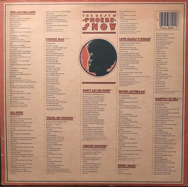Phoebe Snow : The Best Of Phoebe Snow (LP, Comp, Pit)