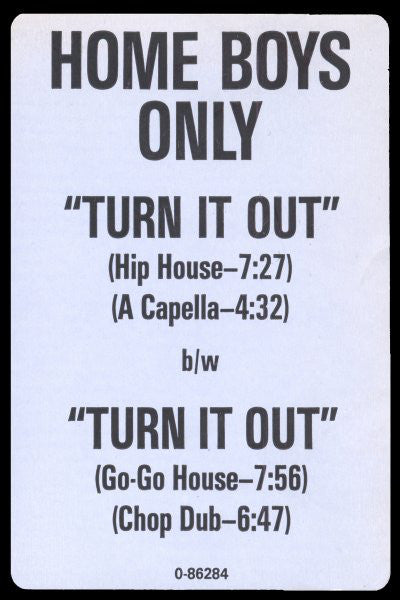 Home Boys Only : Turn It Out (12")