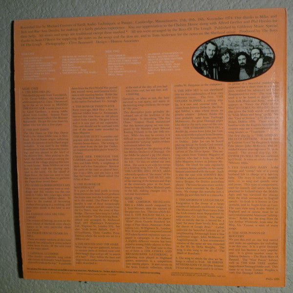 The Boys Of The Lough : Live At Passims (LP, Album)