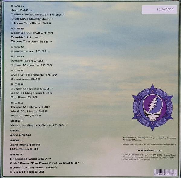 Grateful Dead, The : Dick's Picks Volume Twelve: Providence Civic - June 26, 1974; Boston Garden - June 28, 1974 (LP)