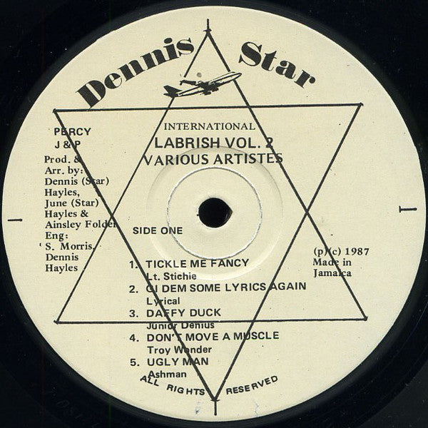 Various : Dennis Star Presents Labrish Vol. 2 (LP, Comp)