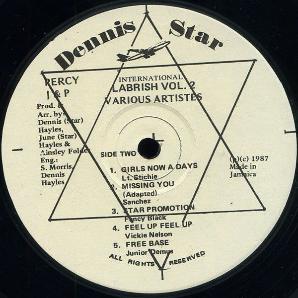 Various : Dennis Star Presents Labrish Vol. 2 (LP, Comp)