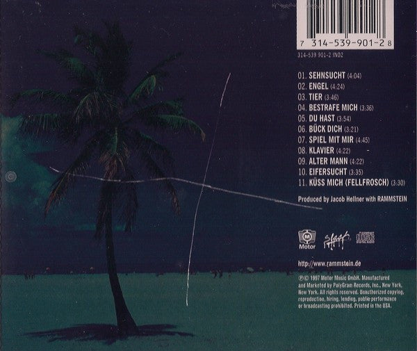 Rammstein : Sehnsucht (CD, Album, RE)