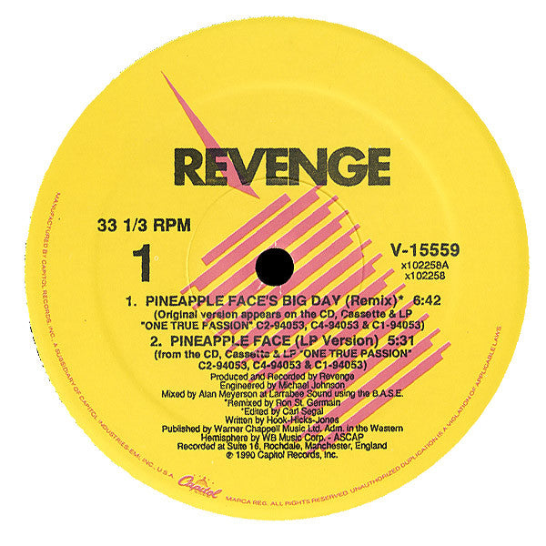 Revenge : Pineapple Face (12", Single)