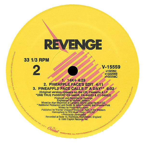 Revenge : Pineapple Face (12", Single)