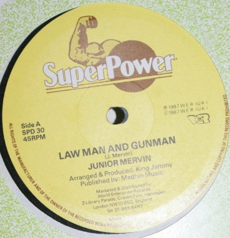 Junior Mervin* / Josey Wales : Law Man And Gunman / Slackness Done (12")