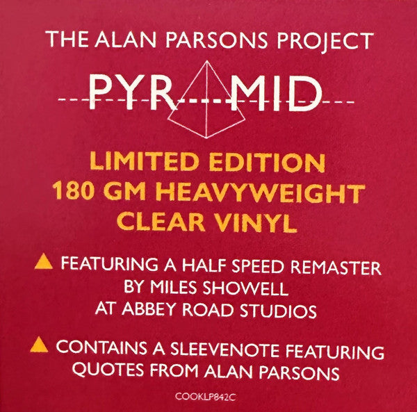 The Alan Parsons Project : Pyramid (LP, Album, Ltd, RE, RM, Cle)