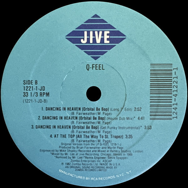 Q-Feel : Dancing In Heaven (Orbital Be Bop) (12")